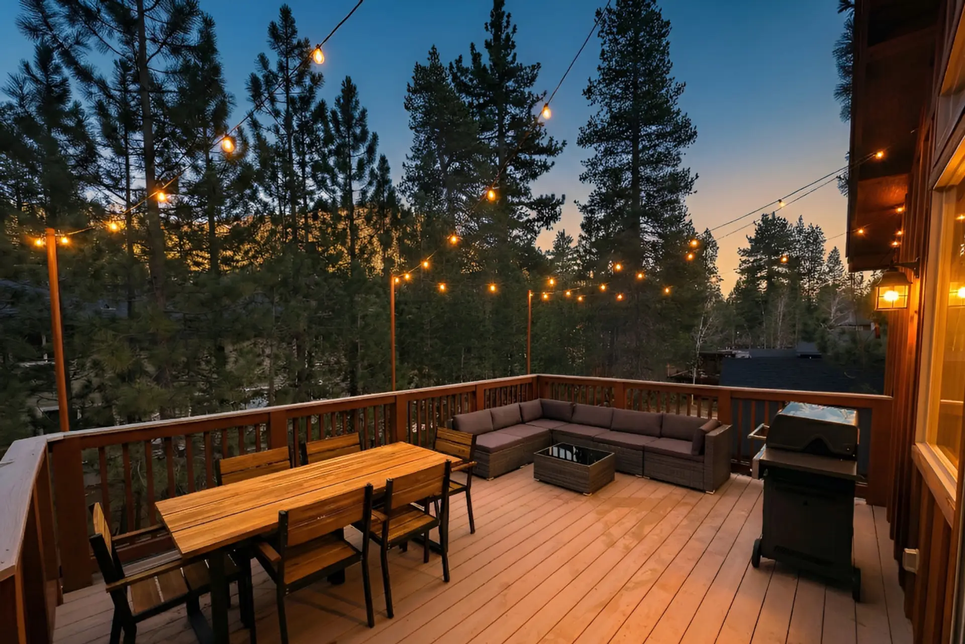 Grill, chill, and unwind on the back deck.