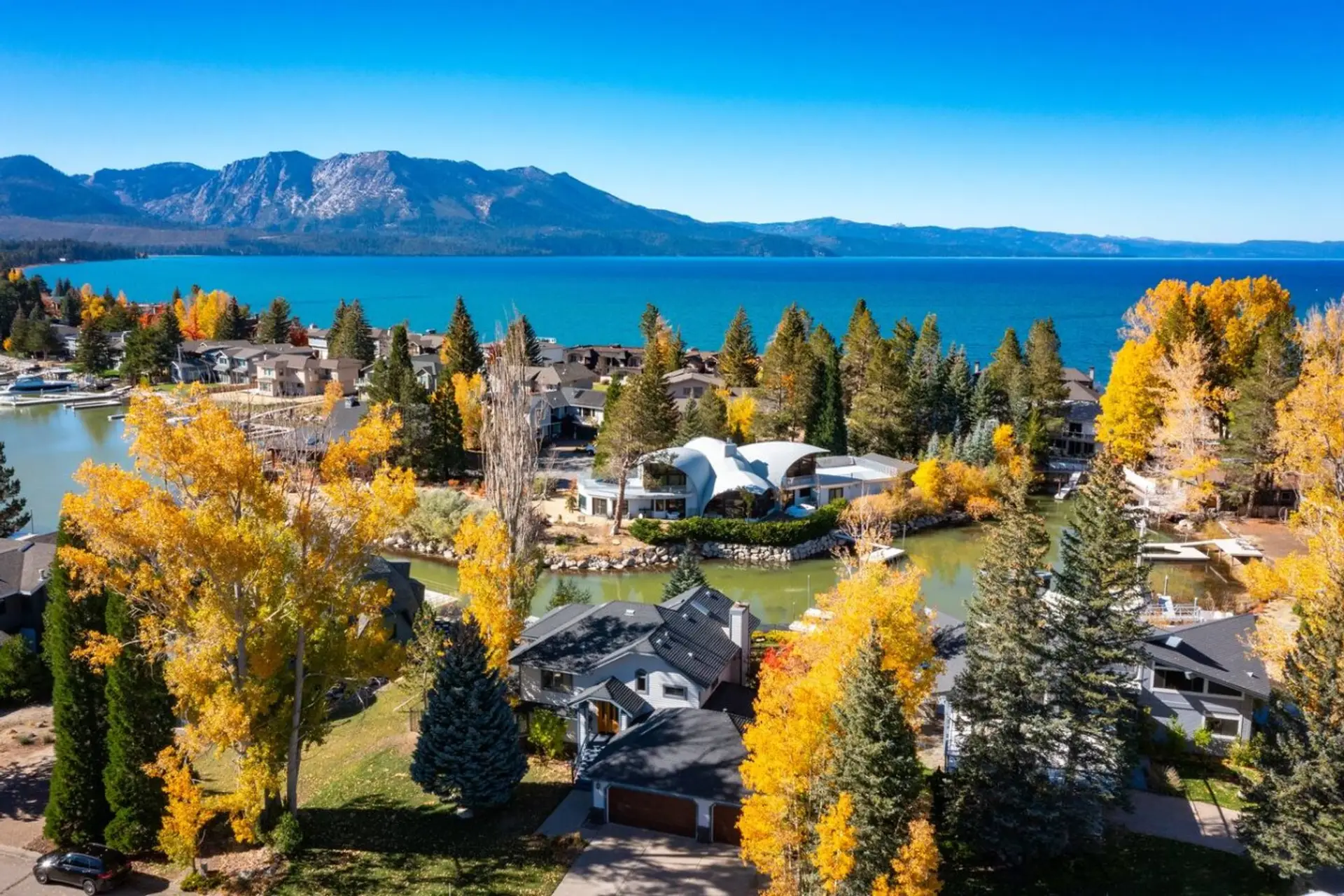 Our home in the Fall (middle lower house)