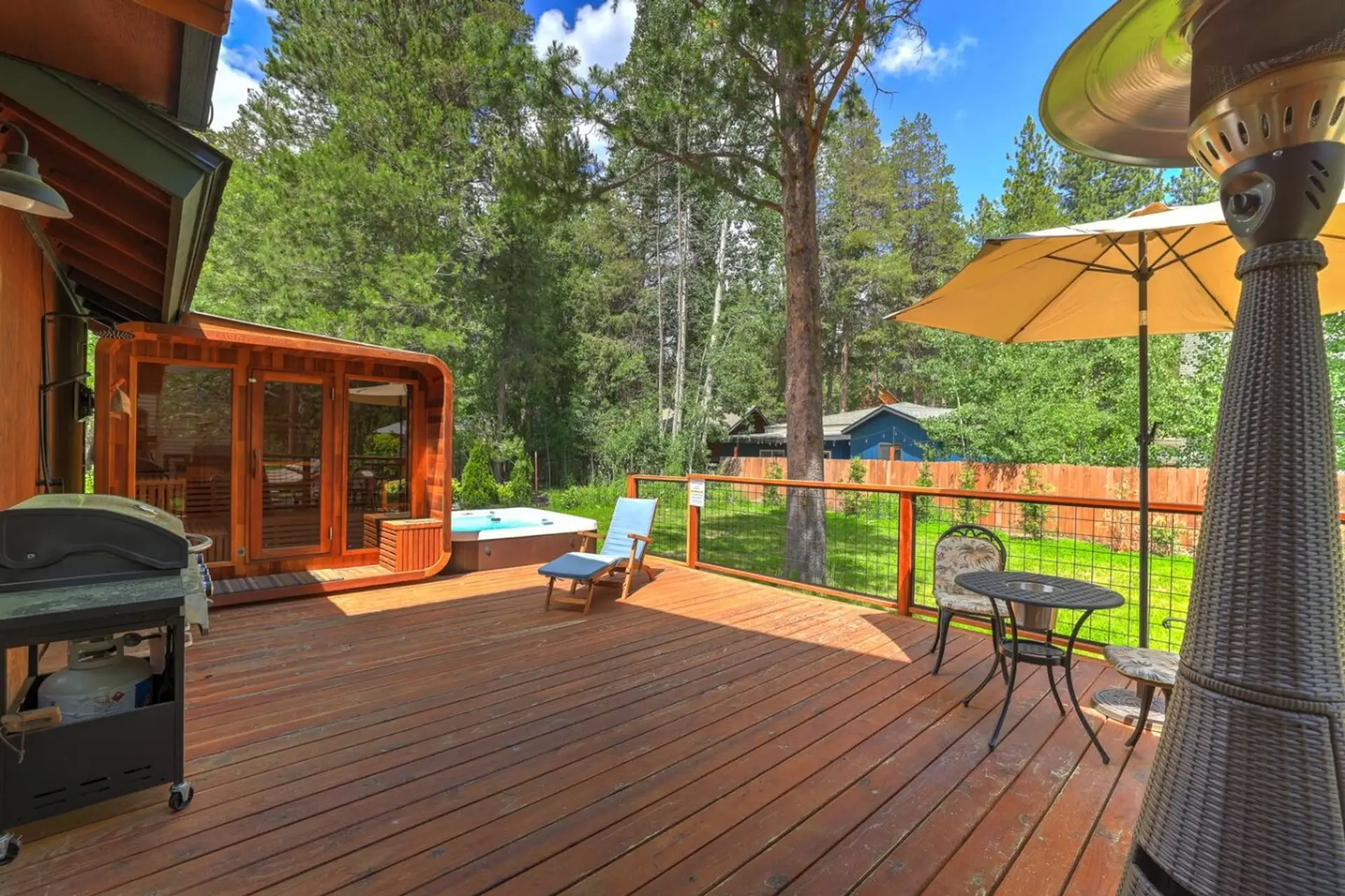 Large deck for hanging out