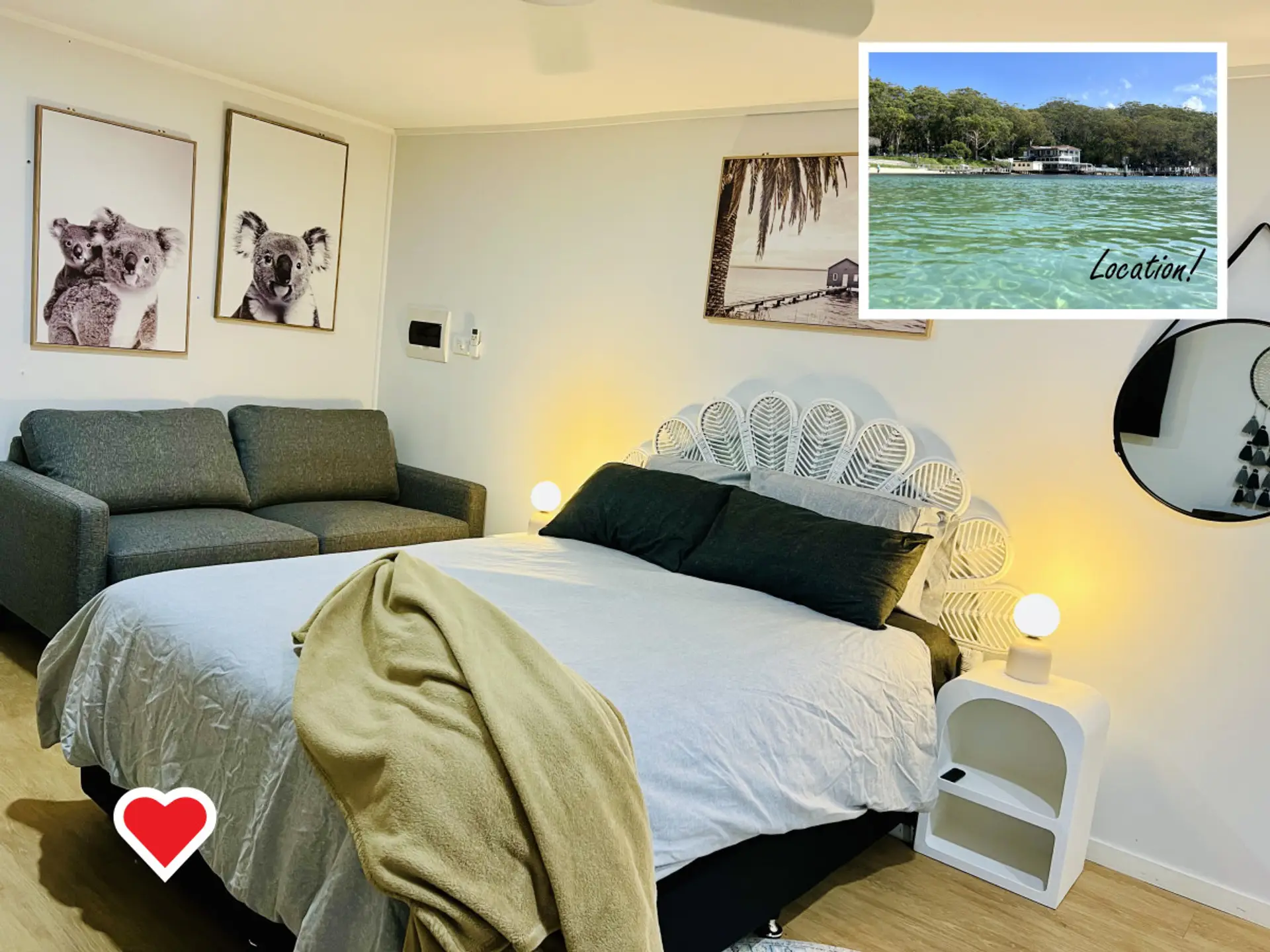 Cute & Cozy! Walk to beach location