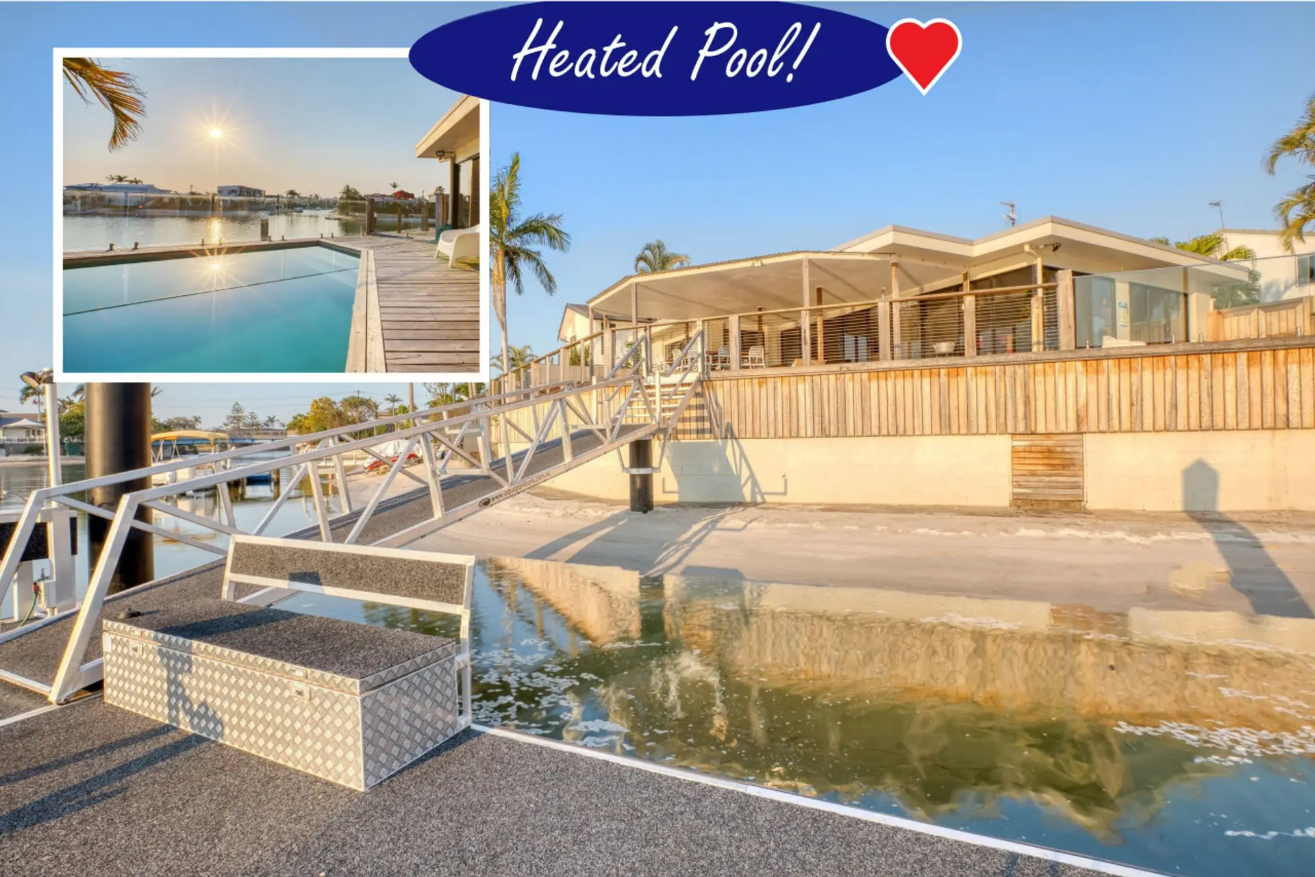 Gold Coast Point Position Absolute Waterfront. Your own 10m pontoon