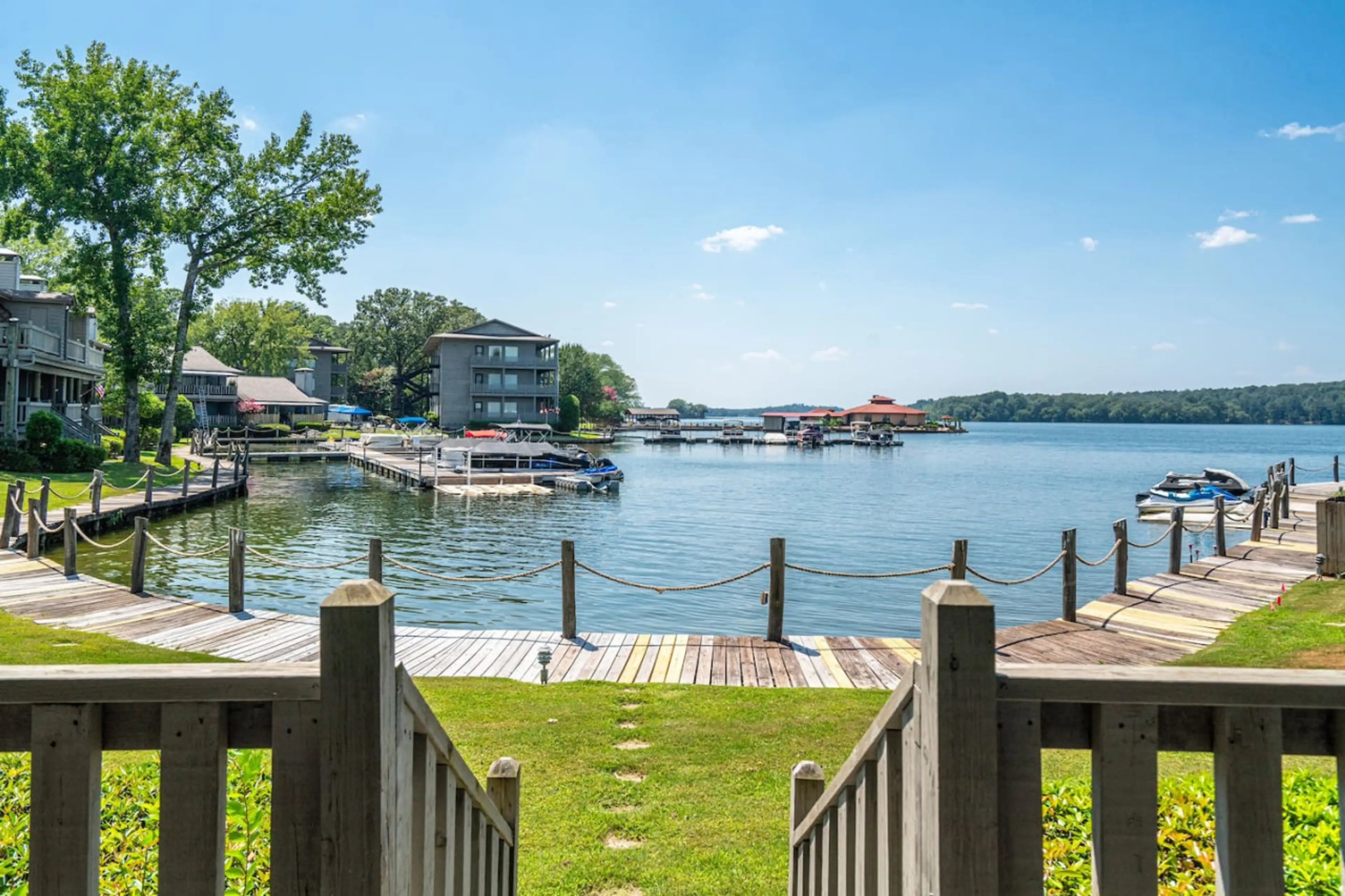 Step right out to the water – private lake access just outside your door.