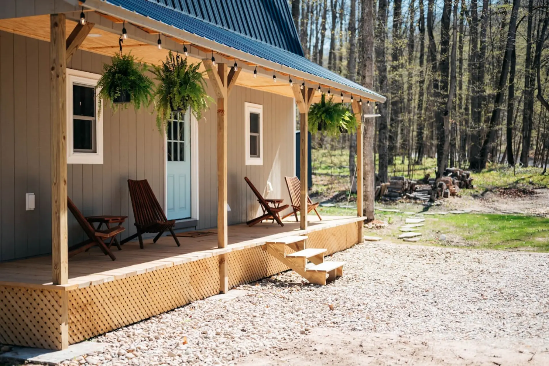 Welcome to our Bungalow in Northern Michigan. Enjoy "Up North" from this peaceful porch.