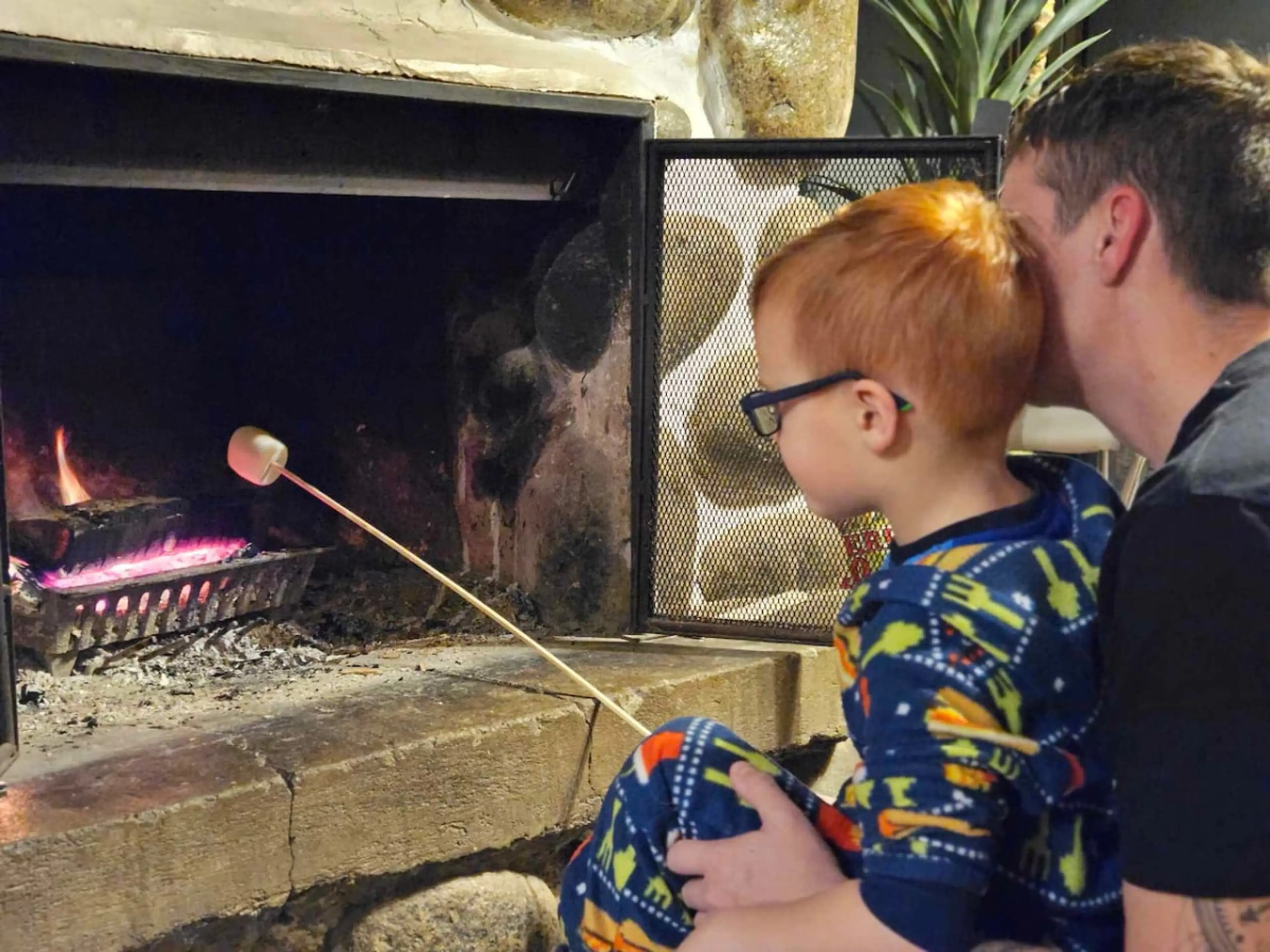 Beautiful living area with fireplace (1 bag of wood provided).  For your entertainment : HD TV  (cable is provided)During summer : Air conditionning.
