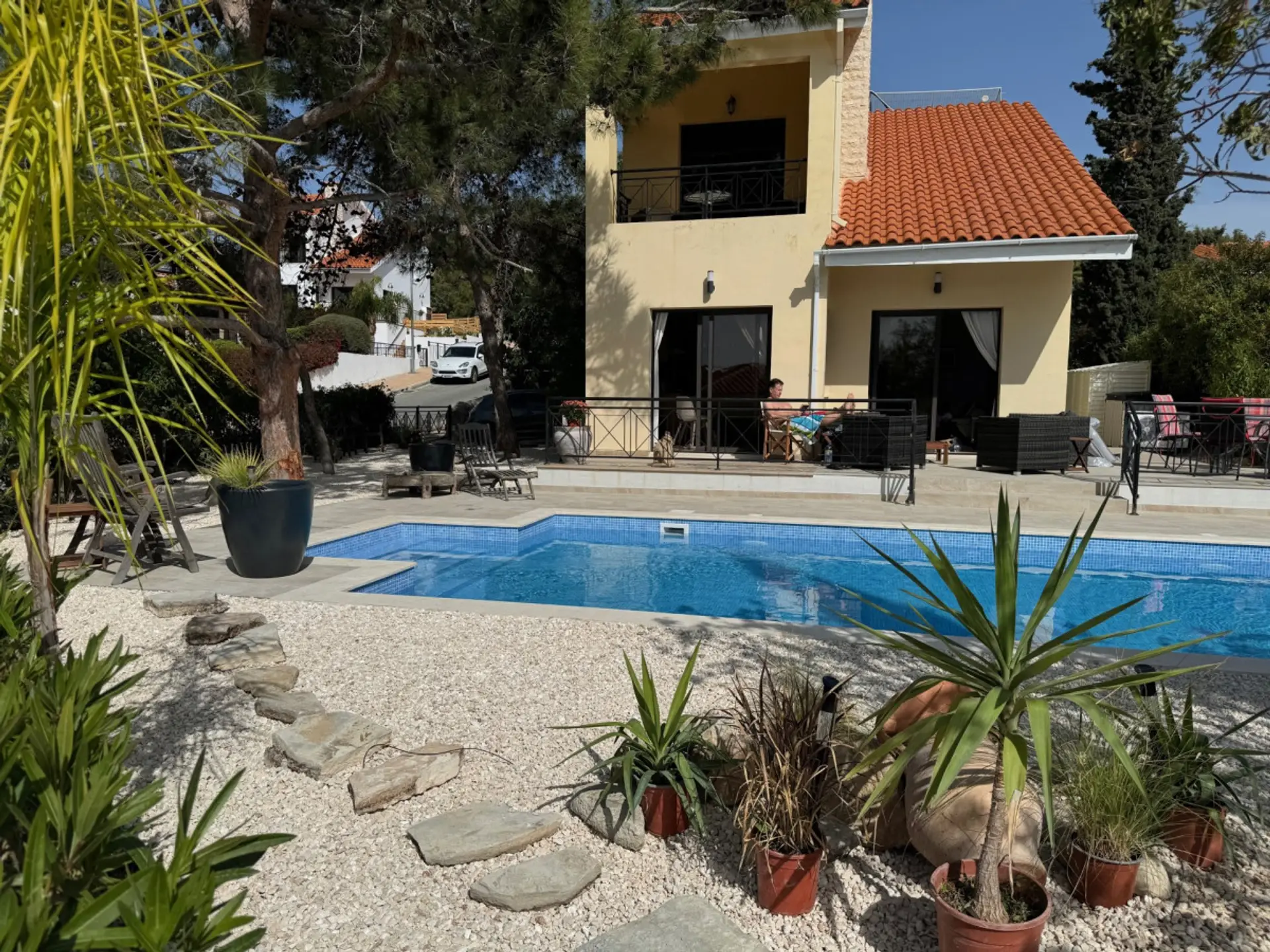New Private pool at the villa