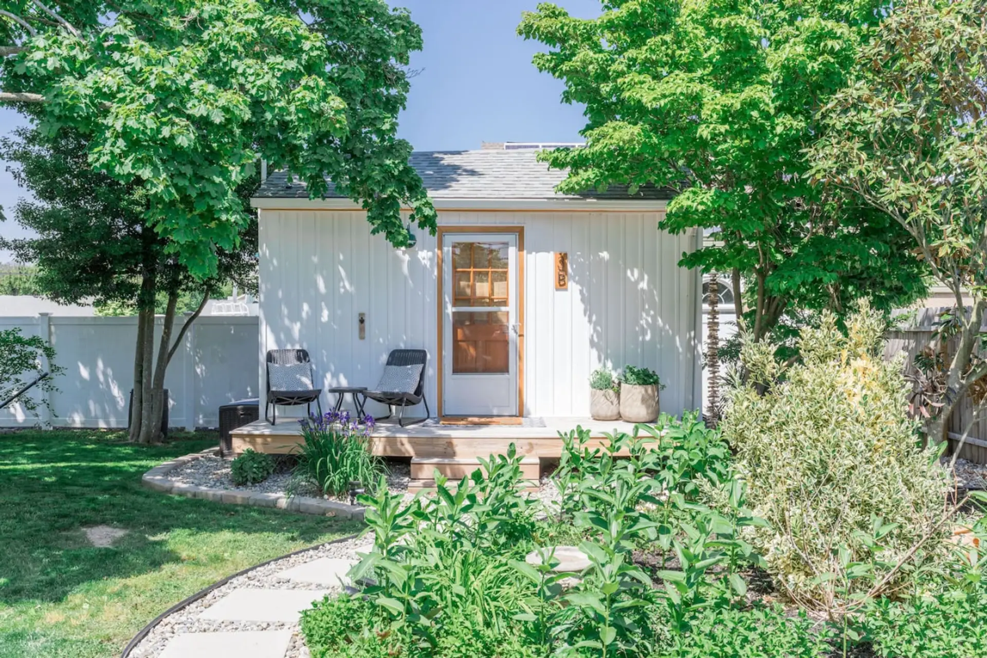 The backyard cottage everyone loves- the perfect spot to relax on a quick beach getaway