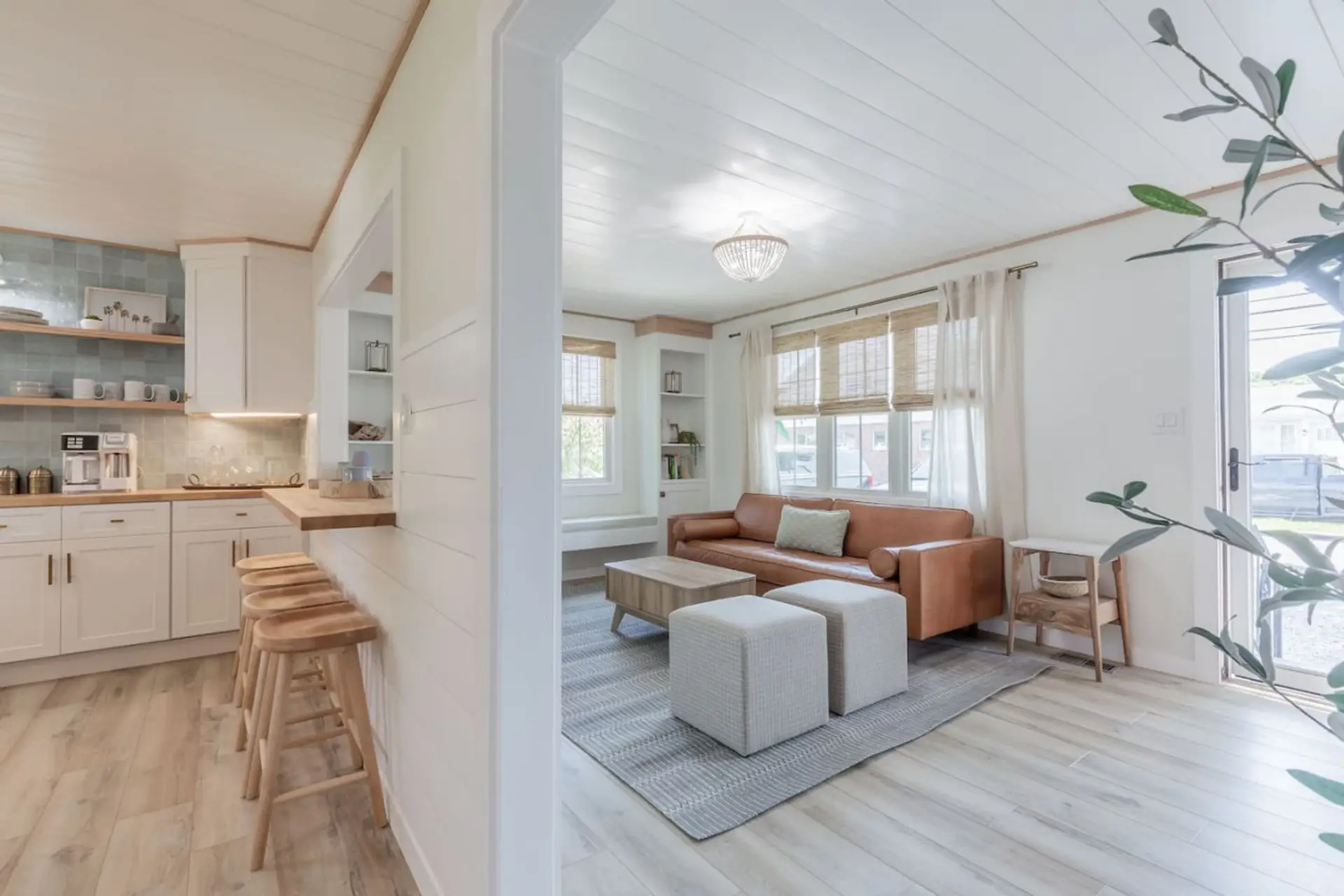 Open concept - from morning coffee to post-beach lounging
